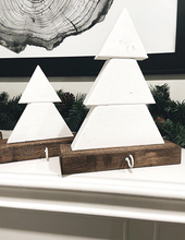 Load image into Gallery viewer, White &amp; Dark Walnut Stocking Holders
