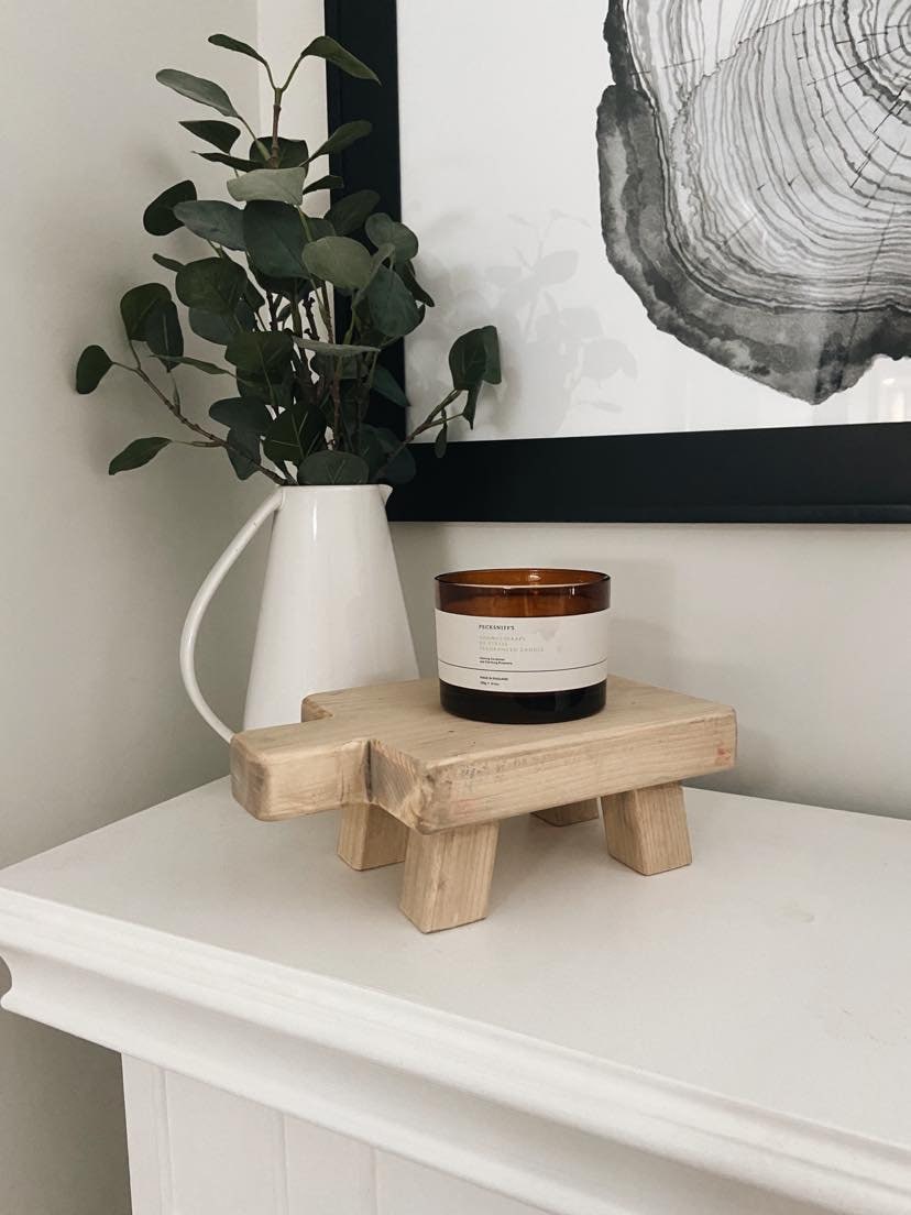 Dark Walnut Mini Display Stool