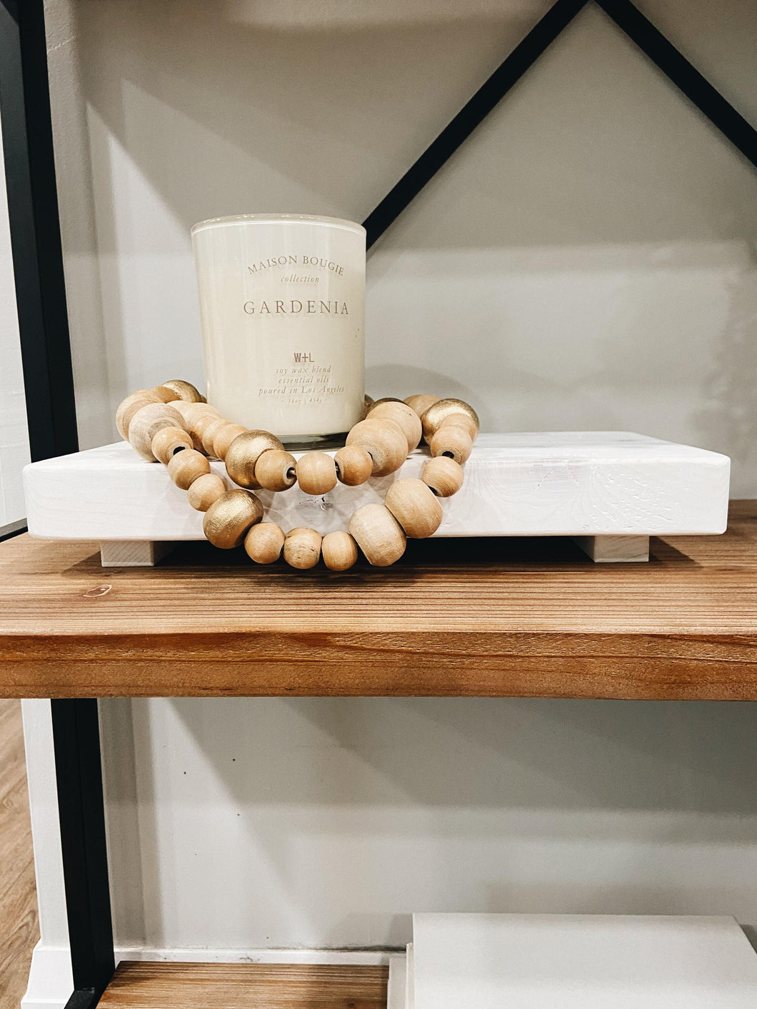 White-Washed Counter Wooden Tray