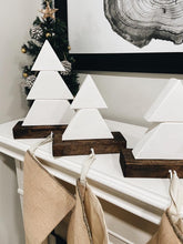 Load image into Gallery viewer, White &amp; Dark Walnut Stocking Holder
