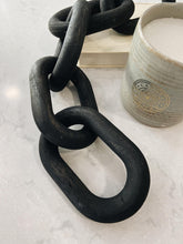 Load image into Gallery viewer, Black or White Decorative Wood Link Chain
